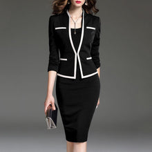 Load image into Gallery viewer, Women's Suit Bodycon Dress Jacket 2 Pieces Set Office Wear Jacket  Dress 2019 Spring Autumn Female Dresses Suits Plus Size 6XL