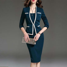 Load image into Gallery viewer, Women's Suit Bodycon Dress Jacket 2 Pieces Set Office Wear Jacket  Dress 2019 Spring Autumn Female Dresses Suits Plus Size 6XL