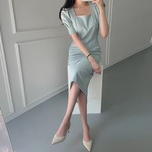 Load image into Gallery viewer, New Summer Women Solid Color Elegant vestidos Business Party Bodycon Work Office Lady Female Dress
