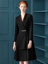 Load image into Gallery viewer, Dress Suits Women Luxury Runway Designer High Quality Blazer Jacket Long Sleeve Elegant Office Lady Work Dresses Autumn Winter