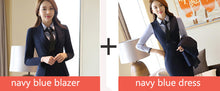 Load image into Gallery viewer, Women office suits dress suit office uniform designs women hip long sexy dress 2017 hot sale solid color single-breasted dress