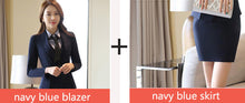 Load image into Gallery viewer, Women office suits dress suit office uniform designs women hip long sexy dress 2017 hot sale solid color single-breasted dress